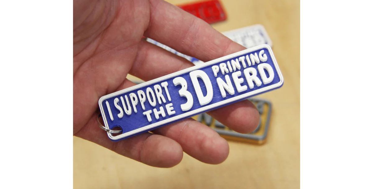 3D Printing Nerd Keychain