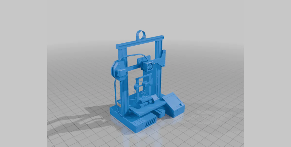 3d printer printing a 3d printer printing a 3d printer ornament