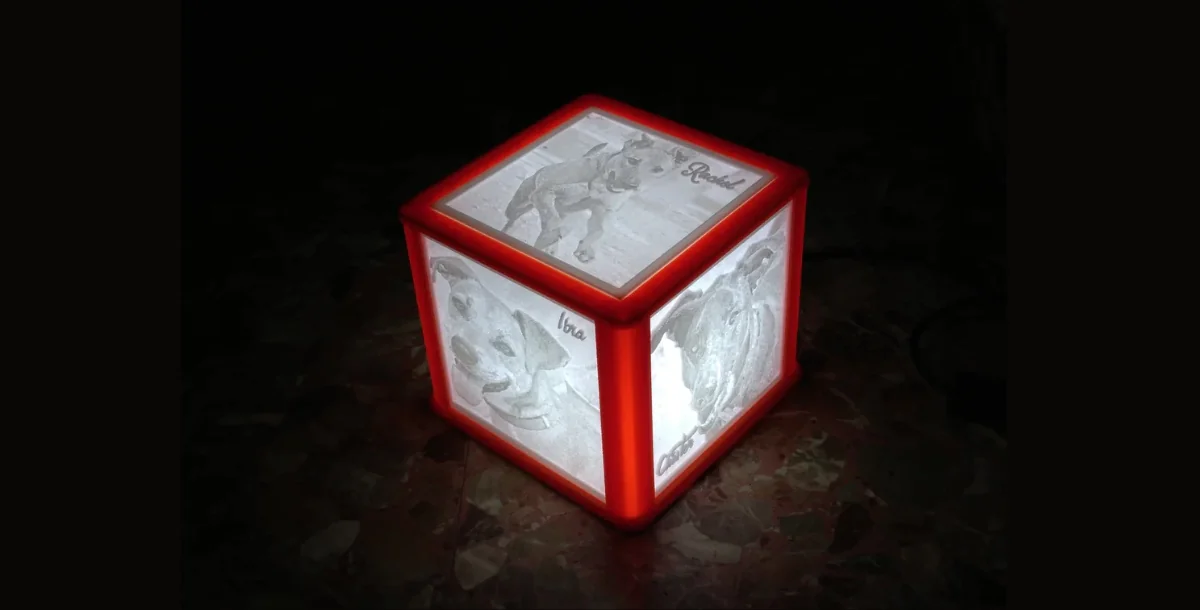 Lithophane Lamp Structure