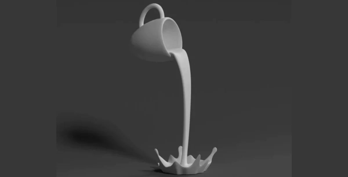 Floating Cup Sculpture