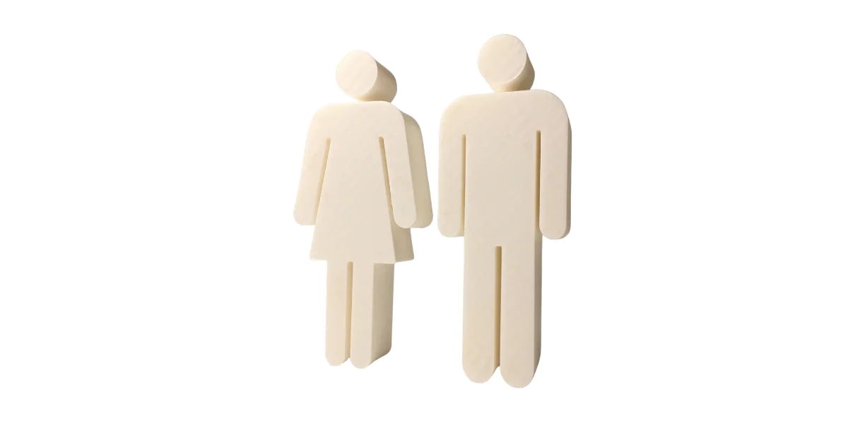 Bathroom Symbols Figurines
