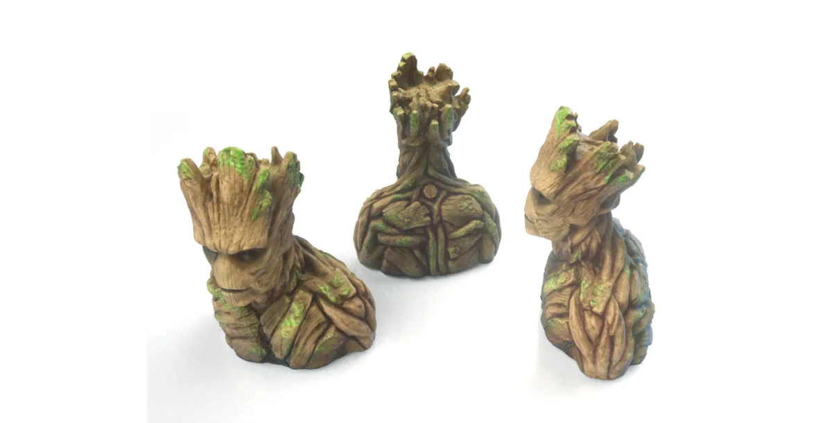 Groot Bust Sculpture