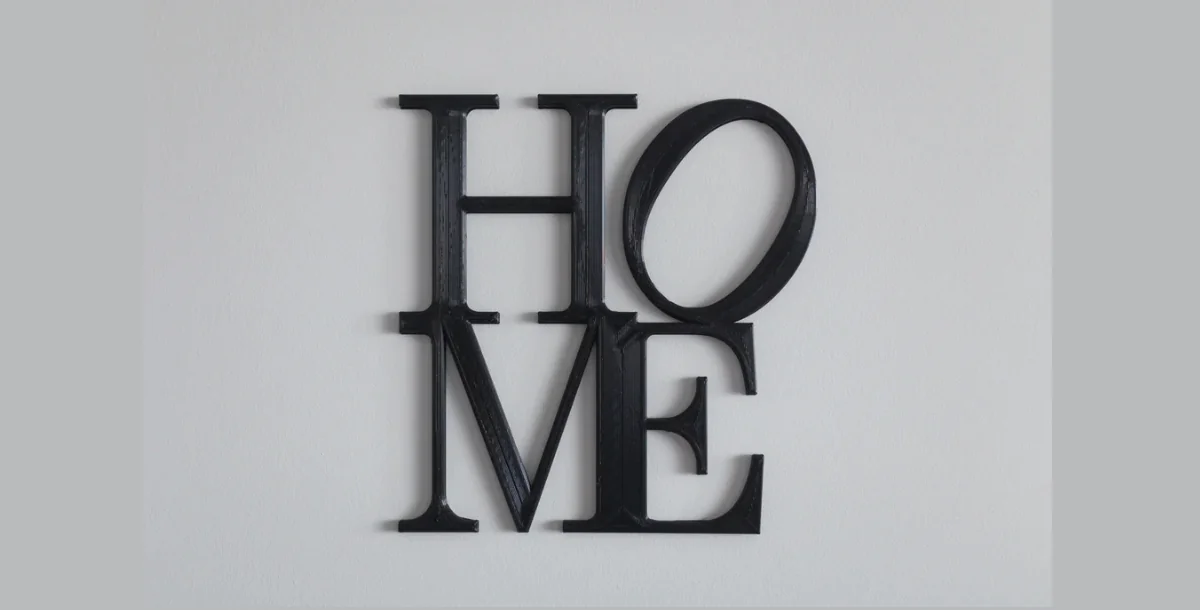 Home letters decor