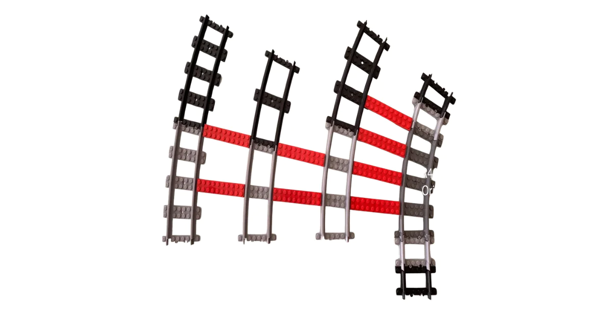 TRAIN TRACKS COMPATIBLE WITH LEGO® TRAIN TRACKS