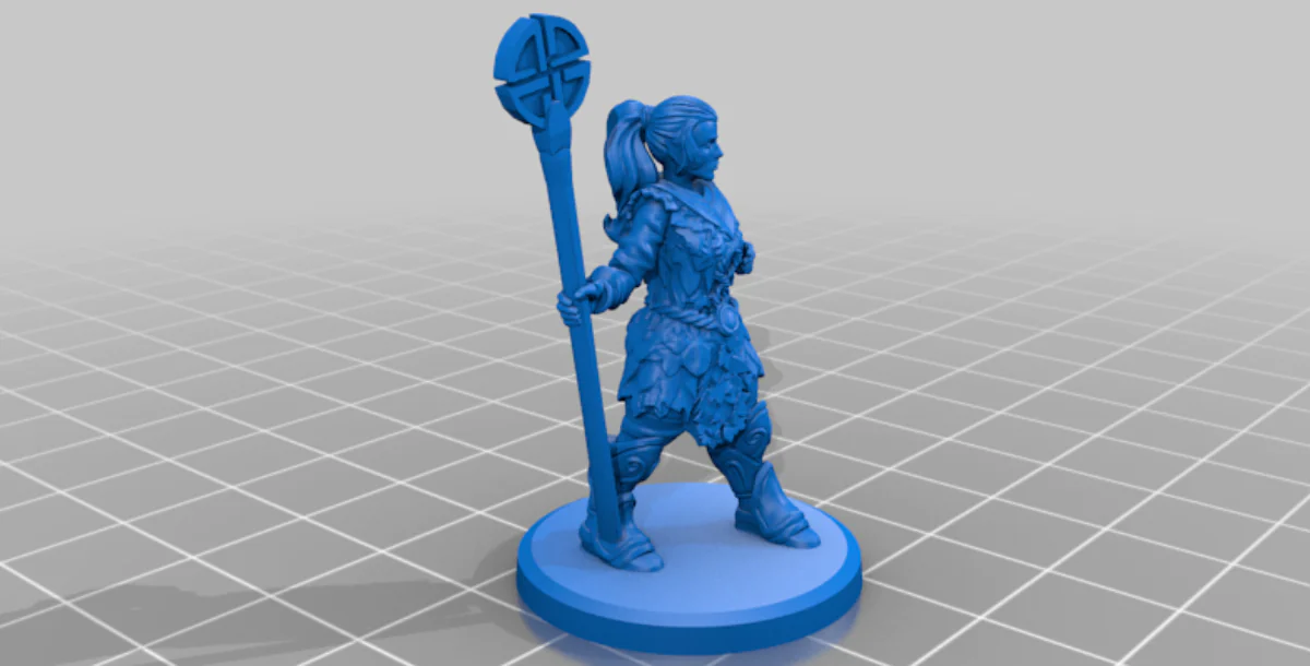 Female Elf Cleric for Table Top RPG