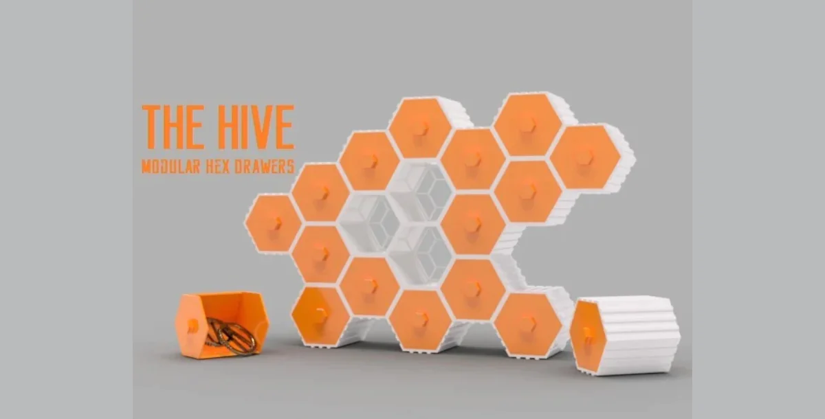 The HIVE - Modular Hex Drawers