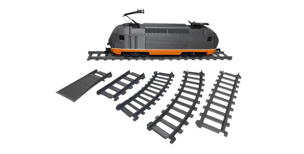 Train tracks for OS-Railway - fully 3D-printable railway system!