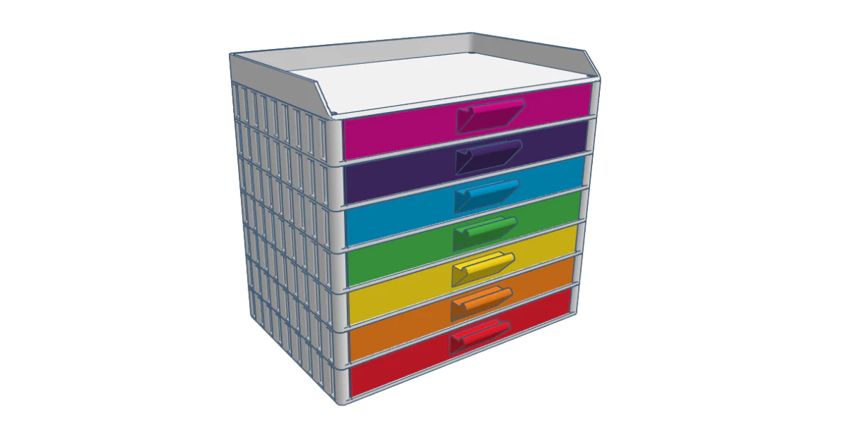 Electronic Component Stackable Drawers