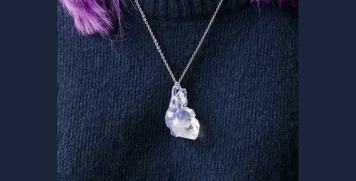 Low Poly Heart Necklace